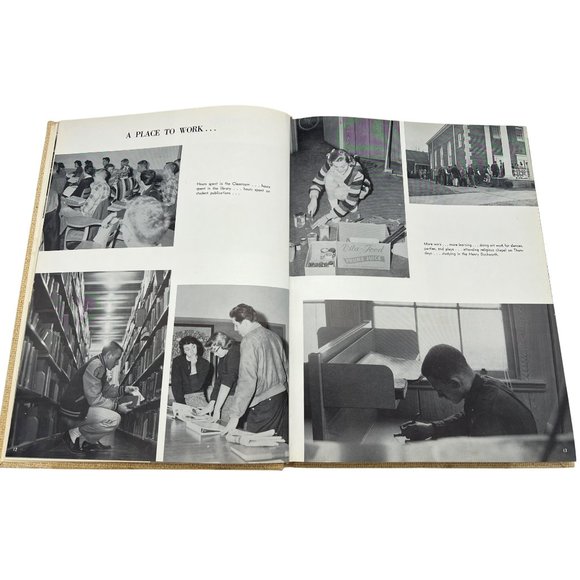 Vintage 1960 Young Harris College Enotah Yearbook Hardcover Georgia College Life - Picture 4 of 10